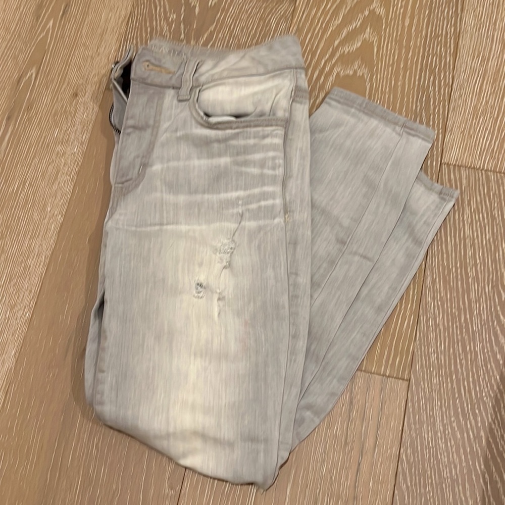 American Eagle Outfitters Light Gray Jeans Jeggings